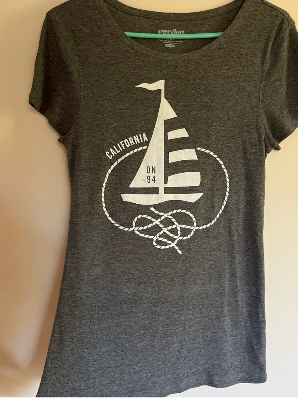 Old Navy Graphic Tee - Gray California Sailboat Women's Top Size M